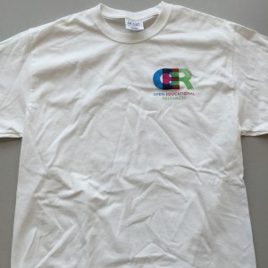 Front of OER t-shirt designed by MHCC students